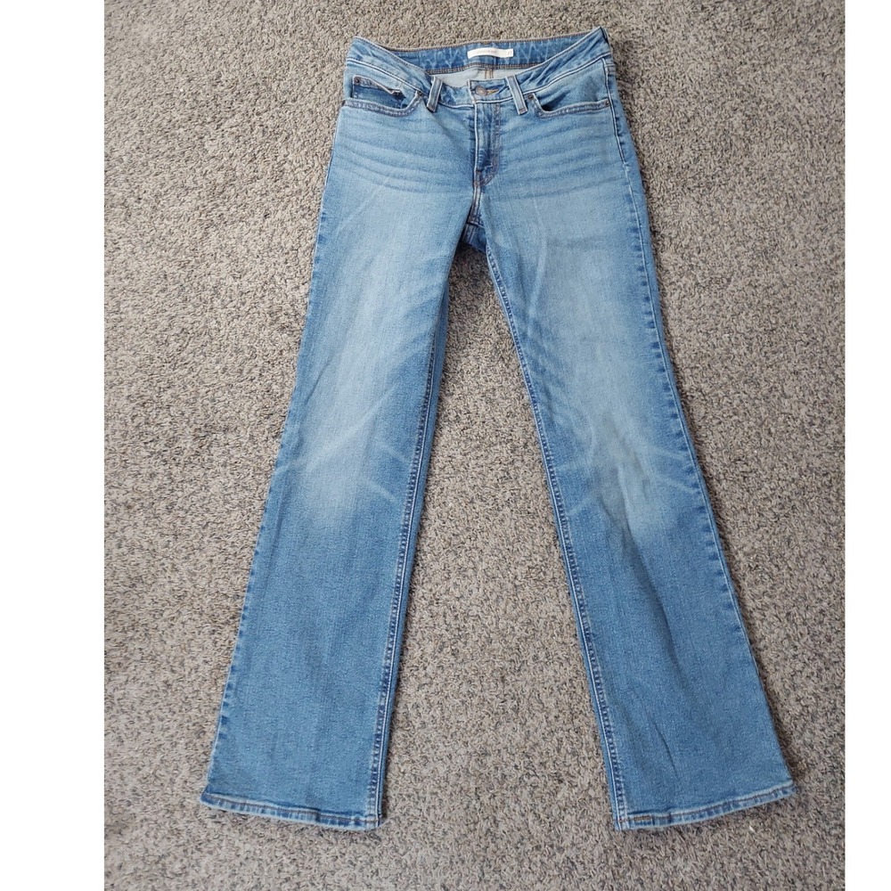 Levis Jeans Womens 27 Blue Superlow Boot Low Rise Bootcut Denim Pants